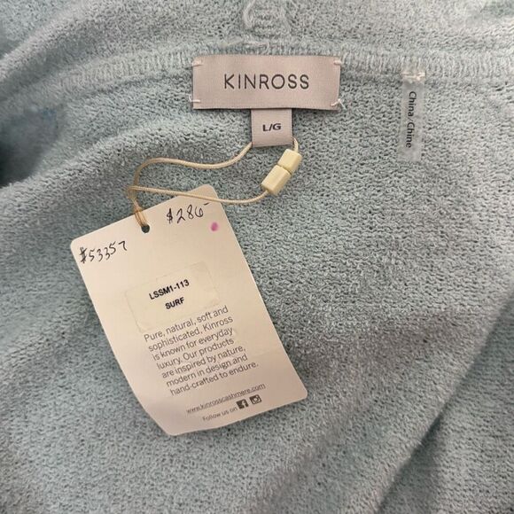 Kinross Cotton Blend Hooded Cardigan L NWT - Picture 4 of 5